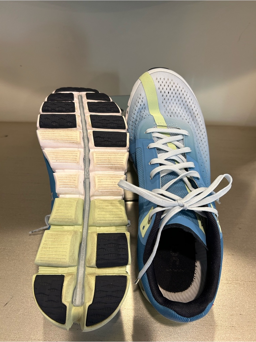 On Running Women's Shoes in Blue & White - Picture 7 of 10